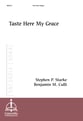 Taste Here My Grace Two-Part choral sheet music cover